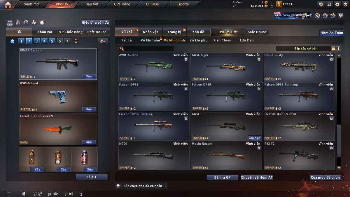 shop acc cf uy tin gia re